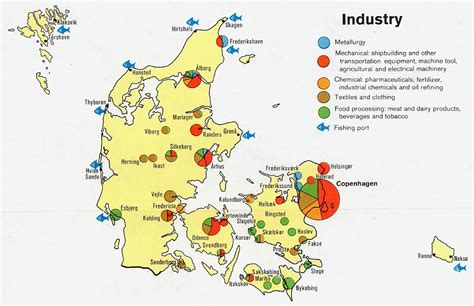 Map of Europe with Denmark